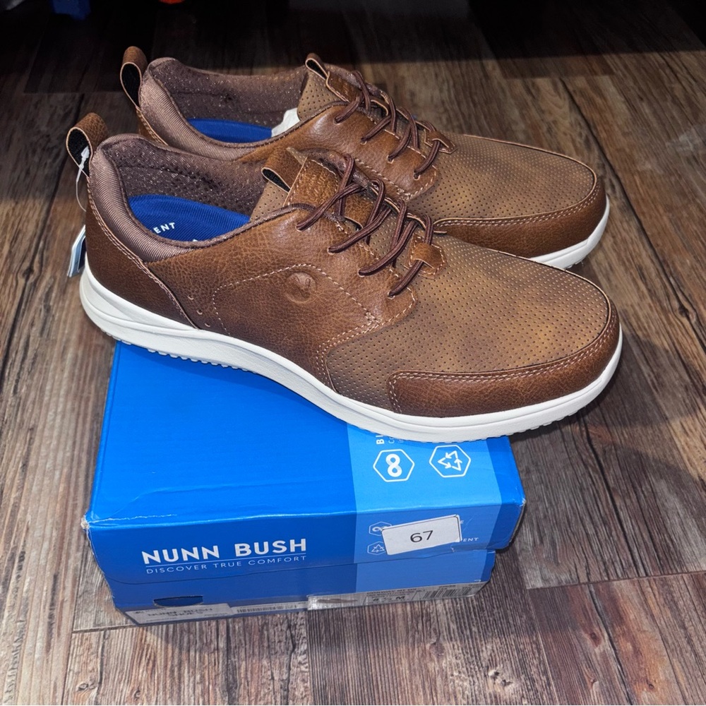 Nunn Bush Men's Brown Oxford Shoes